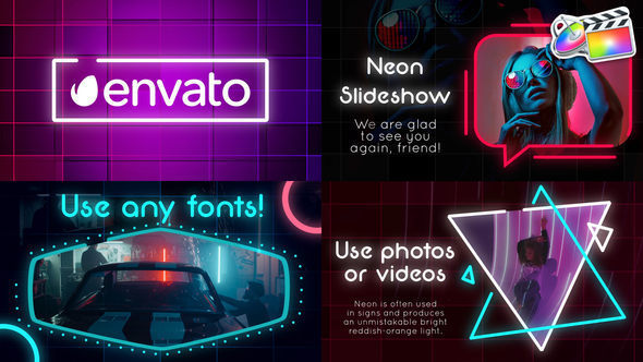 Neon Slideshow for FCPX