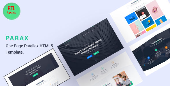 Parax - Creative Digital Agency Website Template