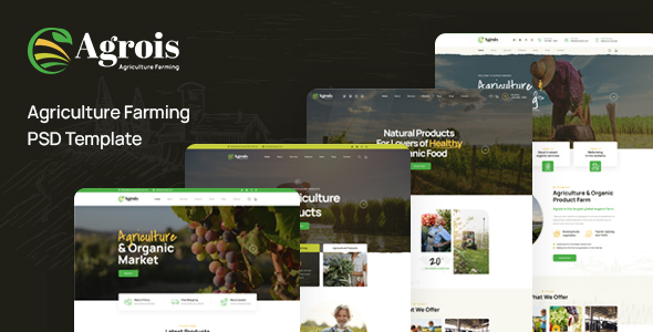 Agrios - Agriculture Farming PSD Template