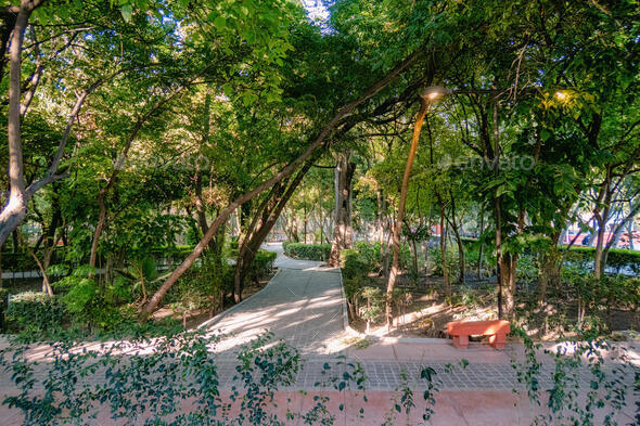 Alameda Park in San Miguel de Allende - Stock Photo - Images