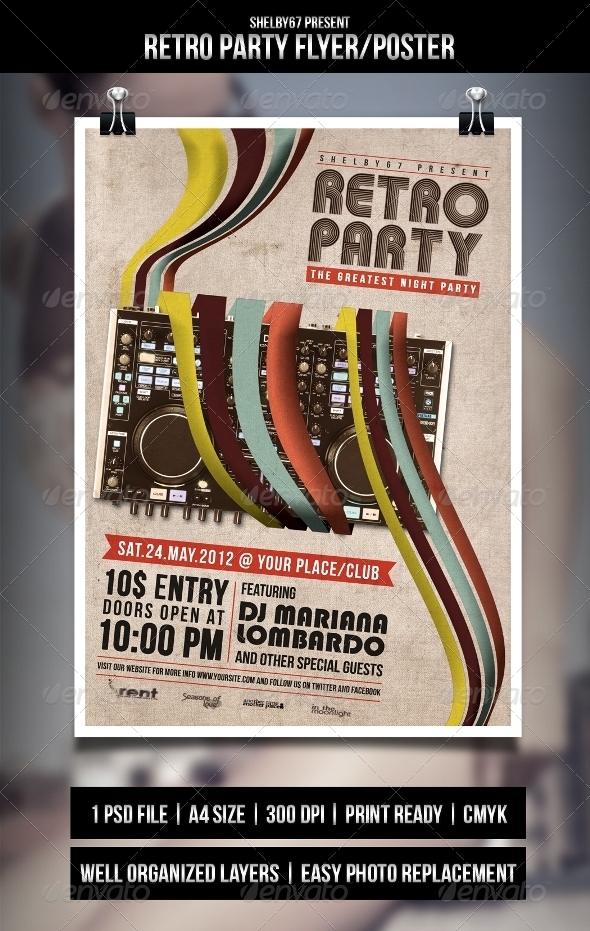 Retro Party Flyer/Poster