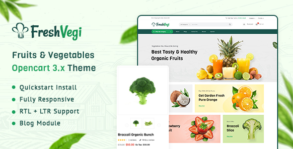 Freshvegi – Fruits & Vegetables Opencart 3.x Responsive Theme
