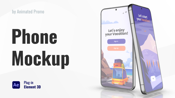 Mobile Phone Screen Mockup Product Promo template preview