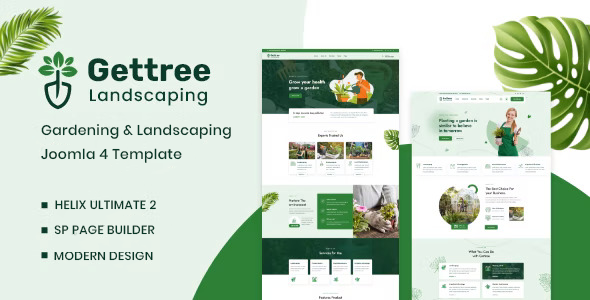 Gettree – Garden & Landscaping Joomla 4 Template