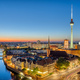 Downtown Berlin at dusk with the TV Tower - PhotoDune Item for Sale