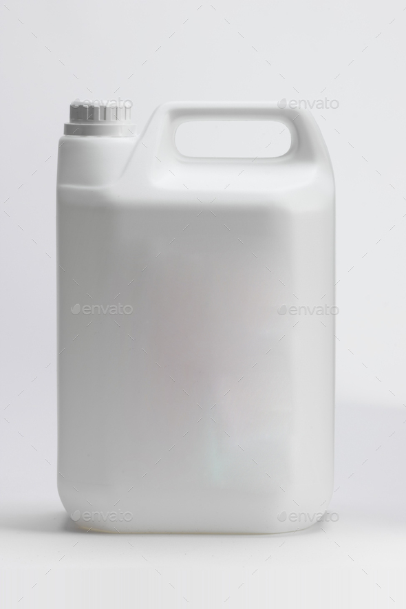 Gray plastic canister machine lubricating oil gallon bottle 4 liters