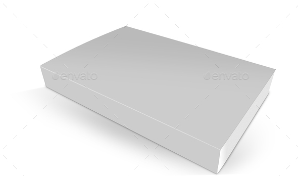 Blank book with white cover on white background - Stock Photo - Images