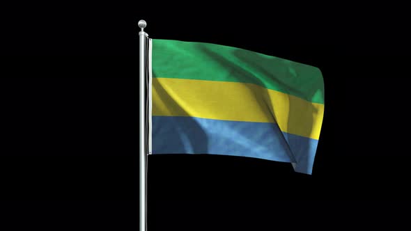 Gabon Flag Big