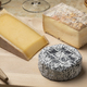 Cheese platter with French and Italian cheese  close up - PhotoDune Item for Sale