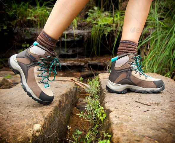 Hiking Boots - Stock Photo - Images
