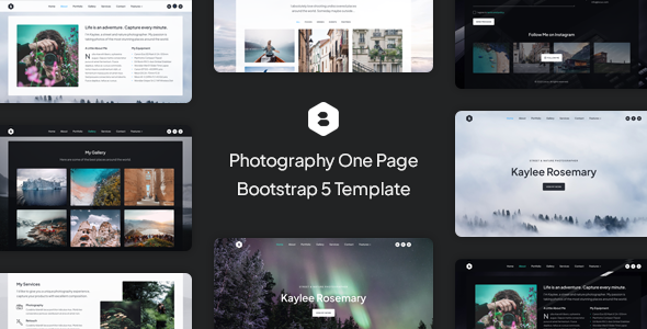 Exceptional Locus - Photography One Page Bootstrap 5 Template