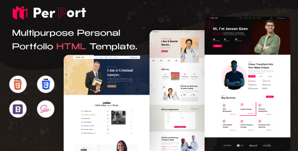 Excellent Perport - Multipurpose Personal Portfolio HTML Template