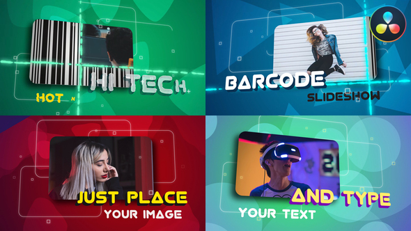 Barcode Slideshow | DaVinci Resolve