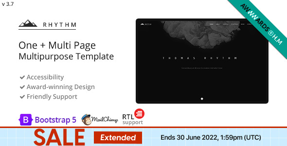 Excellent Rhythm - Multipurpose One/Multi Page Template