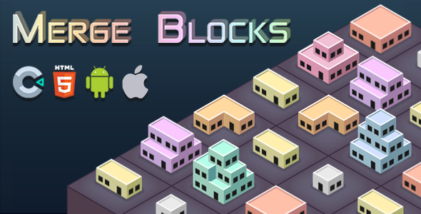 Merge Blocks - Construct 3 - .c3p - HTML5 - Full Game