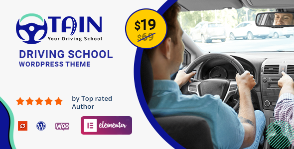 Tain – Driving School WordPress Theme