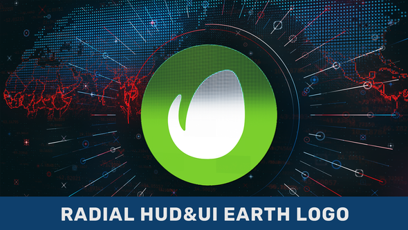 Radial HUD UI Earth Logo