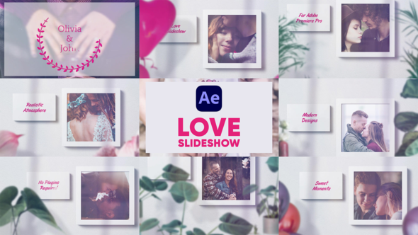 Love Slideshow For After Effects