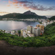 Panoramic View of Rio and Rodrigo de Freitas Lagoon with mountains - Rio de Janeiro, Brazil - PhotoDune Item for Sale