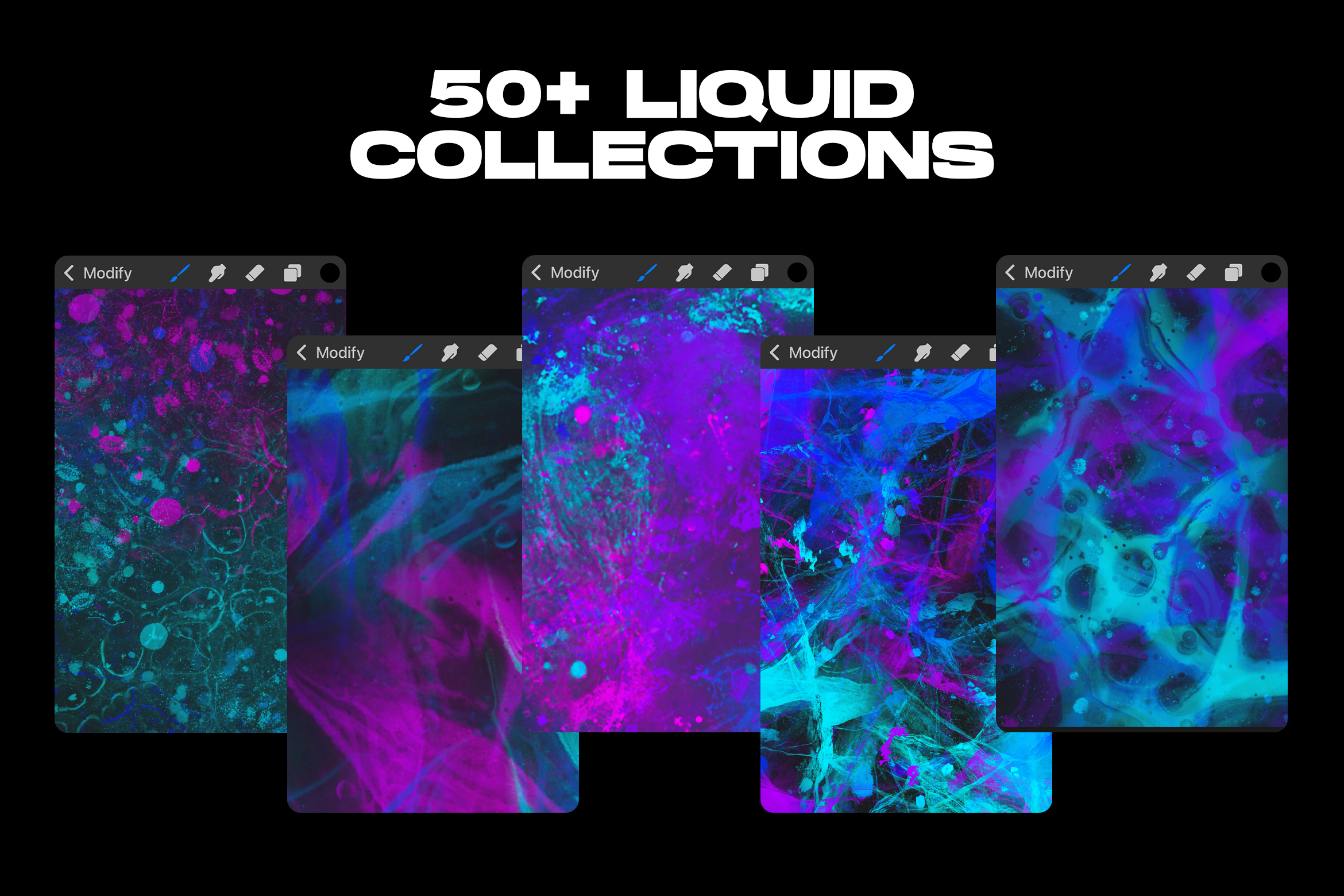 Procreate Liquid Brushes, Addons GraphicRiver