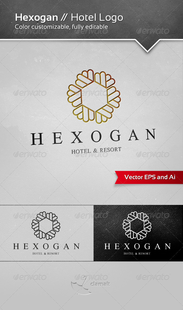 Hexogan Hotel Logo - Symbols Logo Templates