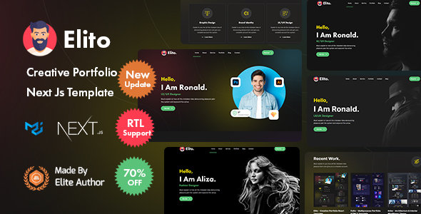 Elito - Creative Portfolio Nextjs Template