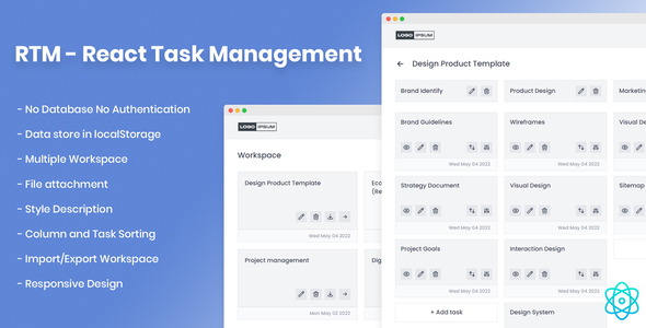 RTM - React Task Management tool