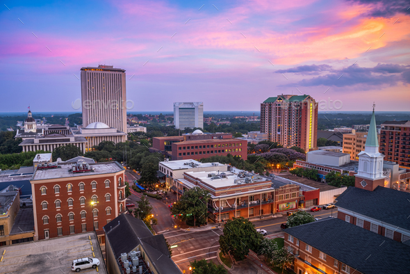 Tallahassee, Florida, USA Downtown Skyline Stock Photo by SeanPavone