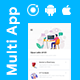 Multiple App Template UI Kit with 100 Screens Various Android iOS Apps Template Multi App
