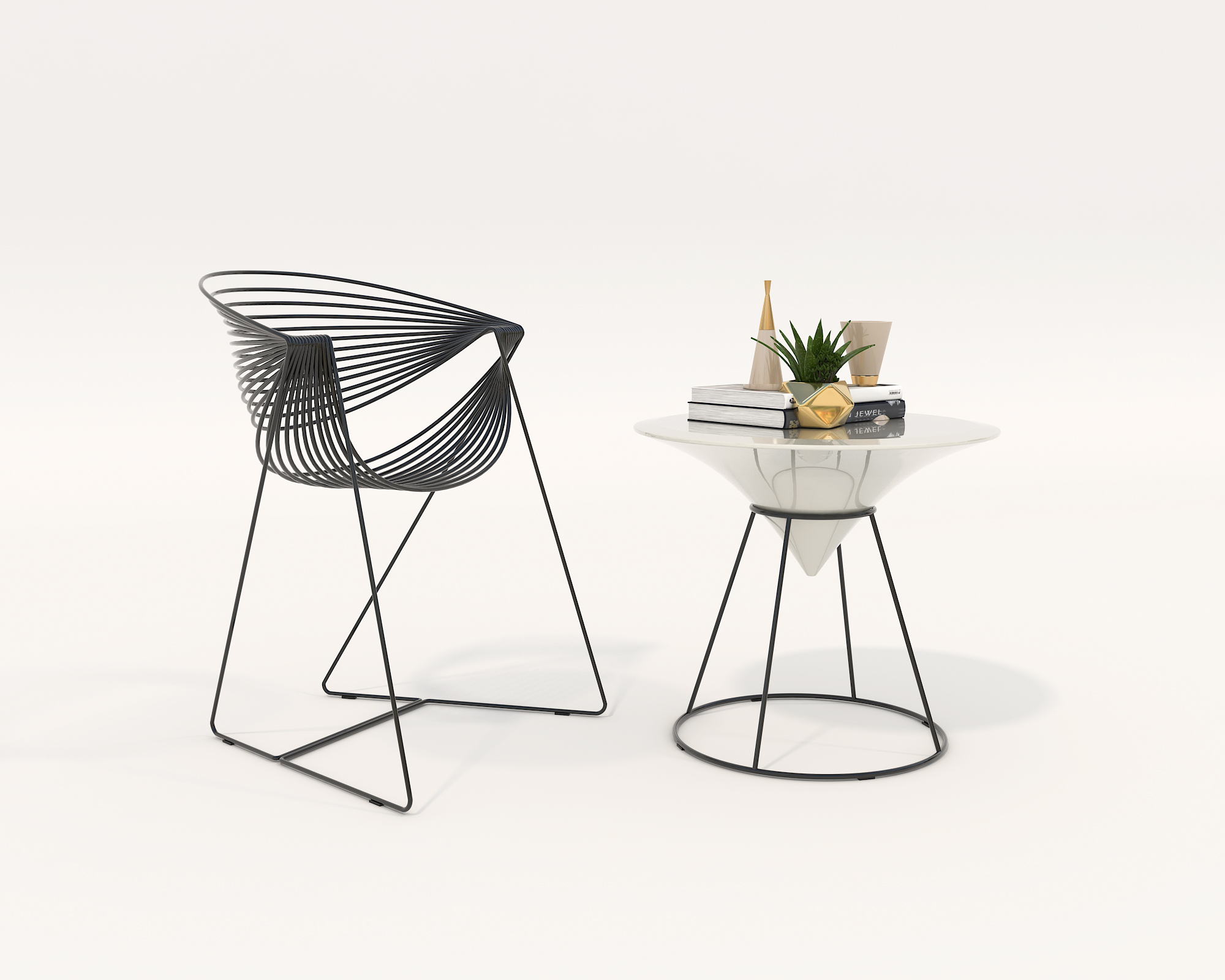 Contemporary Design Table and Chair Set 19 by nhattuankts 3DOcean