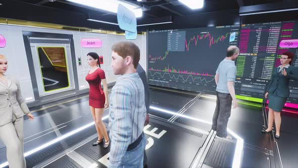 Human Avatars Office Workers Communicate and Interacting in the Metaverse