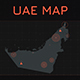 United Arab Emirates Map and HUD Elements - VideoHive Item for Sale
