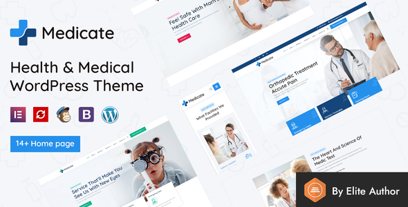 Extraordinary Medicate – Health & Medical WordPress Theme + RTL Ready