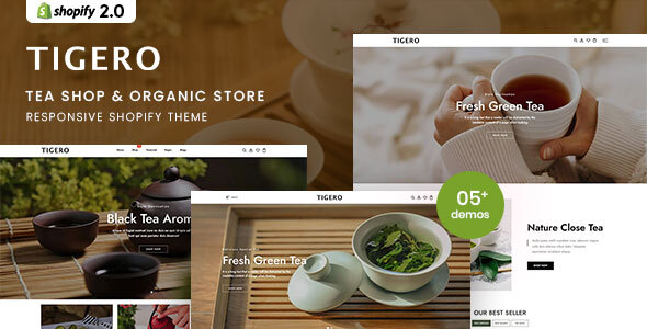 Tigero – Tea Shop & Organic Store Responsive Shopify 2.0 Theme