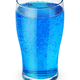 Glass of blue soda isolated white. - PhotoDune Item for Sale
