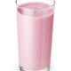Glass of pink berry milkshake isolated on white. - PhotoDune Item for Sale