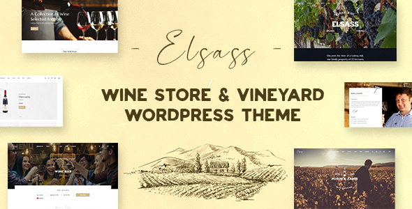 Elsass – Wine Shop and Vineyard WordPress Theme