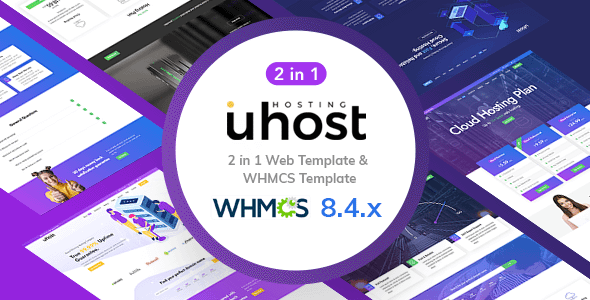 Incredible Uhost - Hosting Template + WHMCS