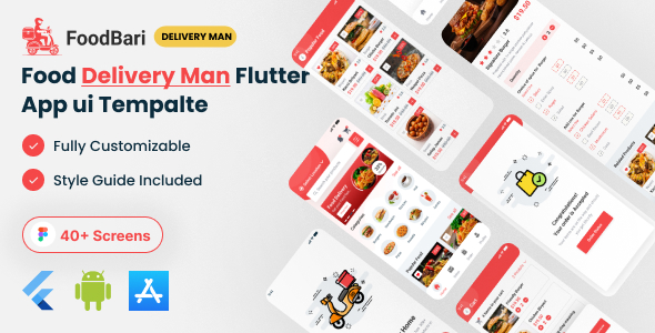 FoodBari - Food Delivery Flutter App Ui Kit