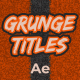 Grunge Titles - VideoHive Item for Sale