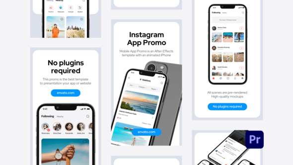 App Promo Instagram Stories for Premiere Pro