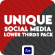 Unique Social Media Lower Thirds Pack - VideoHive Item for Sale