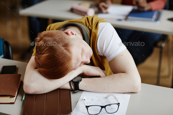 sleeping in class college