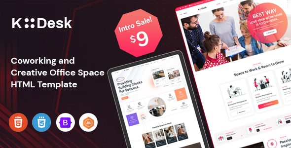 Kodesk - Coworking and Office Space HTML Template