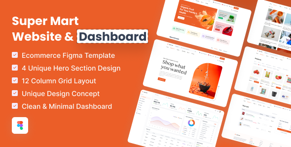 Supper Mart - Attractive Figma template