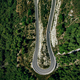 Aerial view of winding road high mountain pass. - PhotoDune Item for Sale