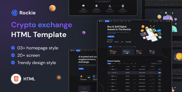 Rockie - Crypto Exchange HTML Template