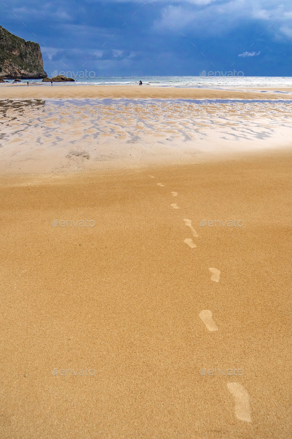 Beach of La Franca, La Franca, Spain - Stock Photo - Images
