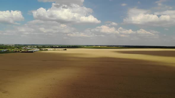 Moving Down Over a Ripe Rye Field Russia