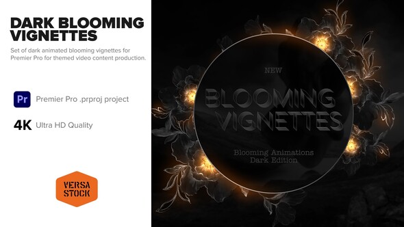 Blooming Vignettes Black Edition 4K